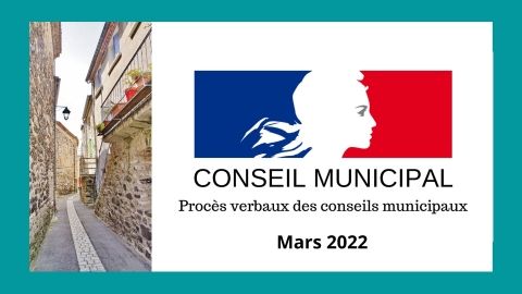 Conseil Municipal Mars 2022