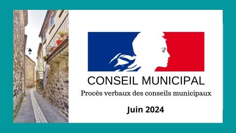 Conseil Municipal Juin 2024